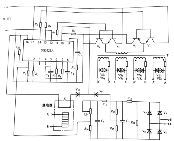 輸出,加溫,變頻電源,電源電路,電磁線圈 . 感應(yīng)加熱機(jī)變頻電源原理與電路原理圖